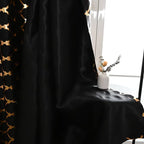 Lune Blanche Noir Royale Dim-Out Curtains