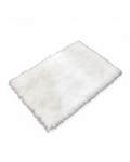 Lune Blanche Plush Faux Fur Rug