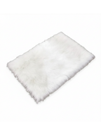 Lune Blanche Plush Faux Fur Rug