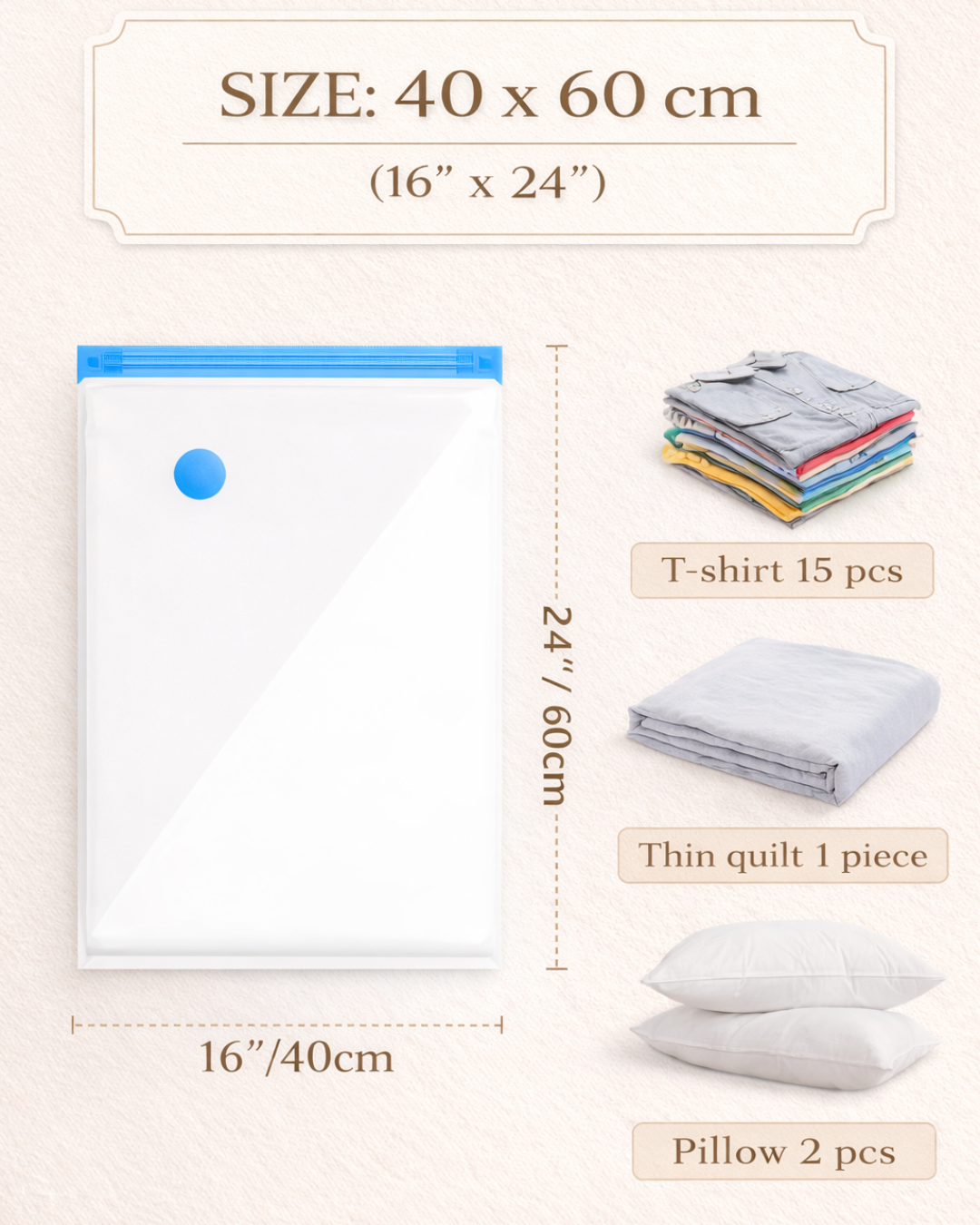 AeroVault Storage Bags with Hand Pump