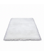 Lune Blanche Plush Faux Fur Rug