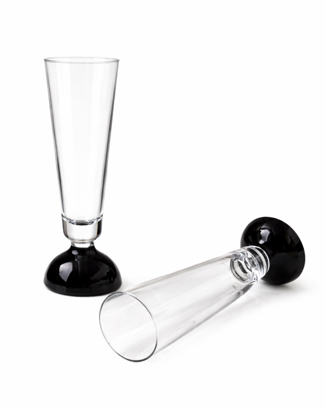 Noir Élégance - Champagne Flute
