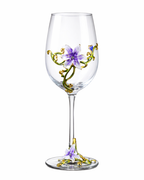 Verre Fleur Royale – Enamel Crystal Wine Goblet