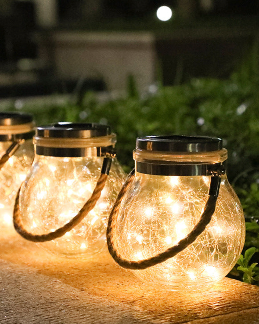 Lune Blanche Lumière Verre Jardin