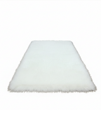 Lune Blanche Plush Faux Fur Rug