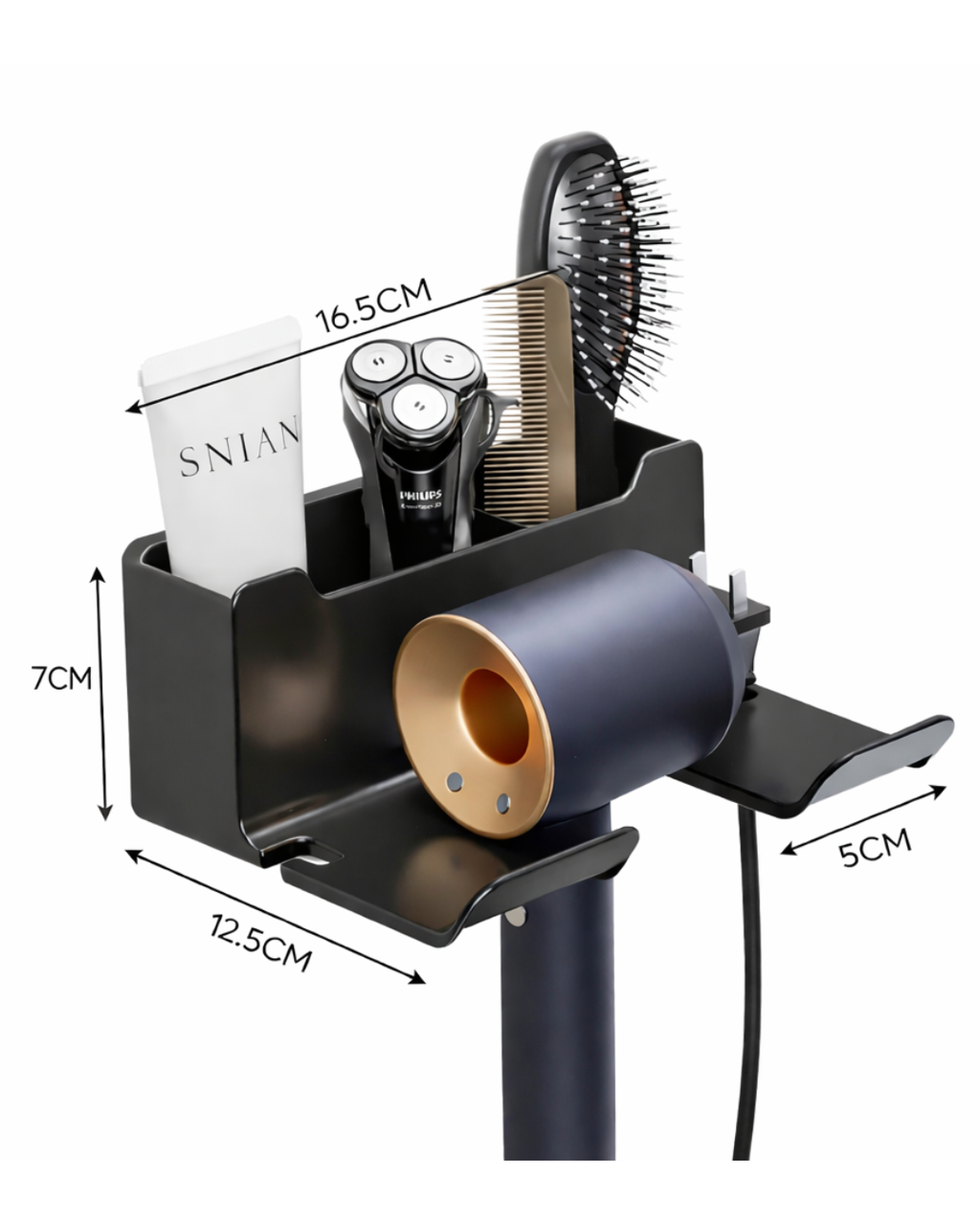 Lune Blanche AeroGrip Hair Dryer Holder