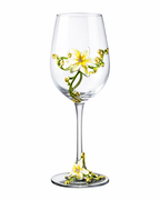 Verre Fleur Royale – Enamel Crystal Wine Goblet