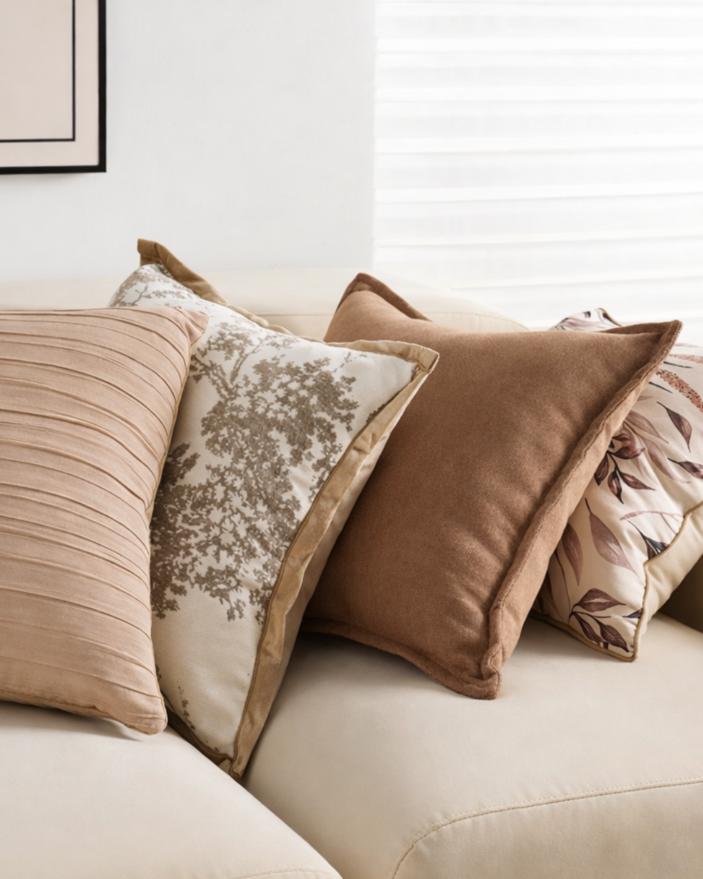Lune Blanche Étoffe Cushion Cover