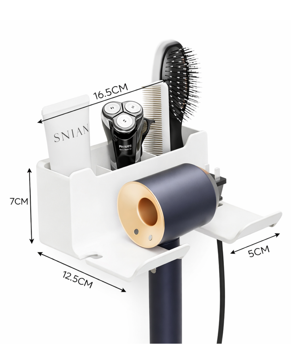 Lune Blanche AeroGrip Hair Dryer Holder