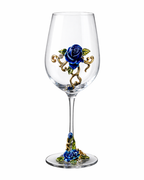 Verre Fleur Royale – Enamel Crystal Wine Goblet