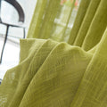 Lune Blanche Virelle Linen Sheer Curtains