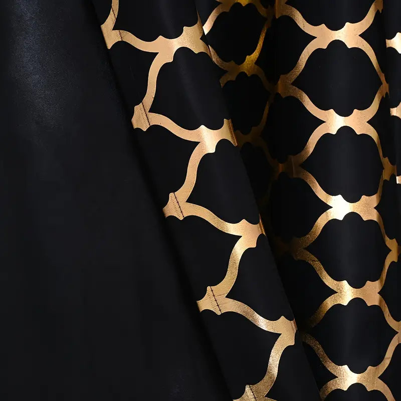 Lune Blanche Noir Royale Dim-Out Curtains