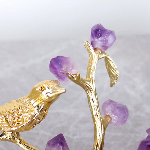 Améthyste Élégance Orb Sculpture