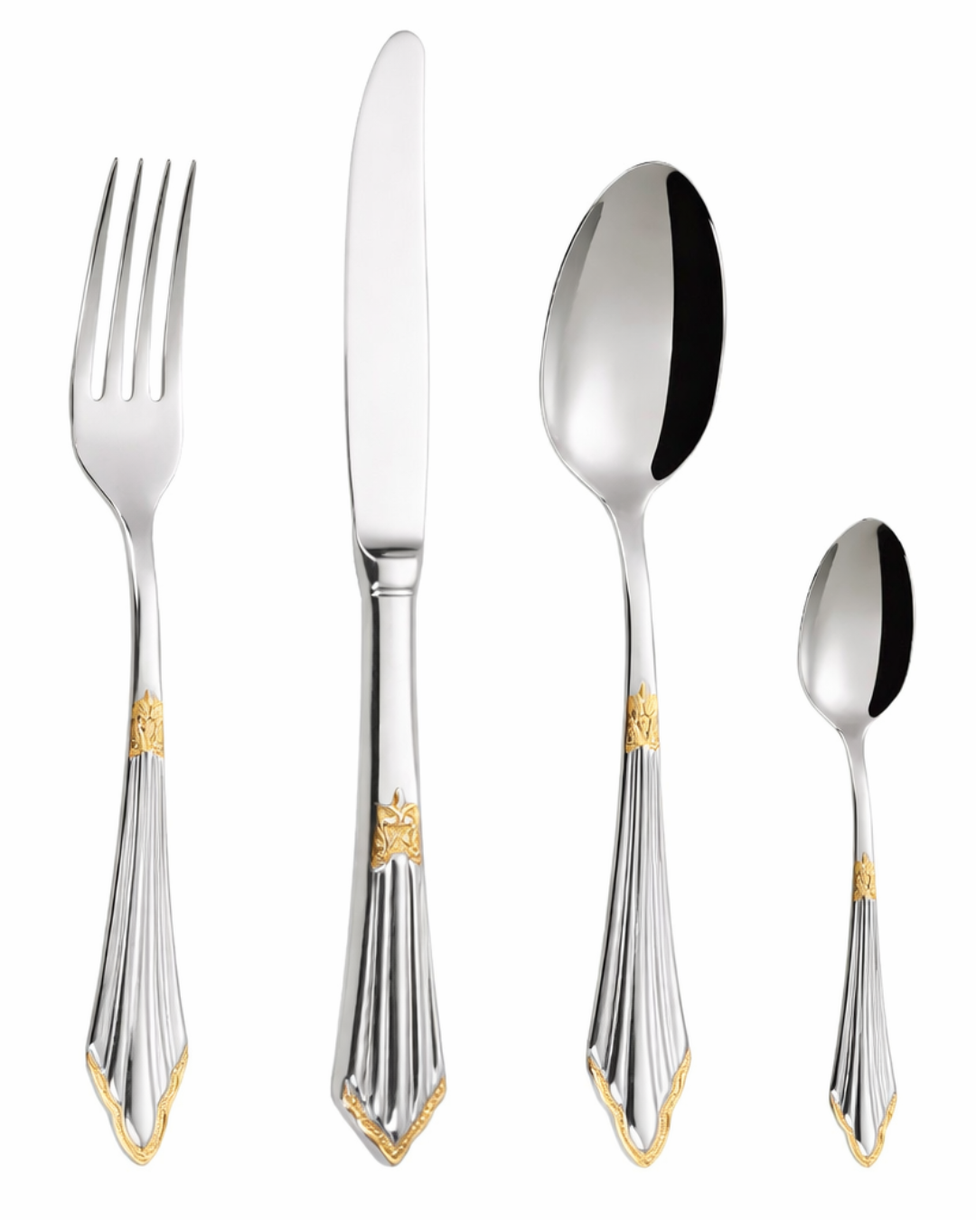 Lune Blanche Éclat Doré Cutlery Set