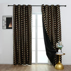 Lune Blanche Noir Royale Dim-Out Curtains