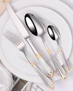 Lune Blanche Éclat Doré Cutlery Set