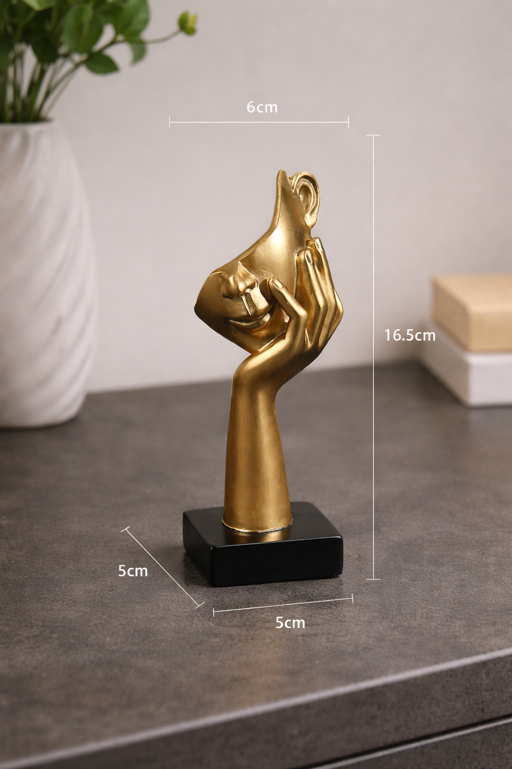 Eclipse Muse – Nordic Abstract Face Sculpture