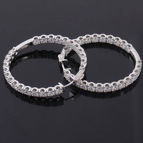Parisian Halo Hoop Earrings - Luxury Statement Jewelry