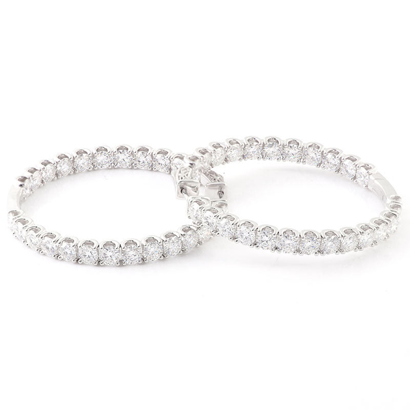 Parisian Halo Hoop Earrings - Luxury Statement Jewelry