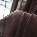 Lune Blanche Virelle Linen Sheer Curtains