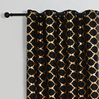 Lune Blanche Noir Royale Dim-Out Curtains