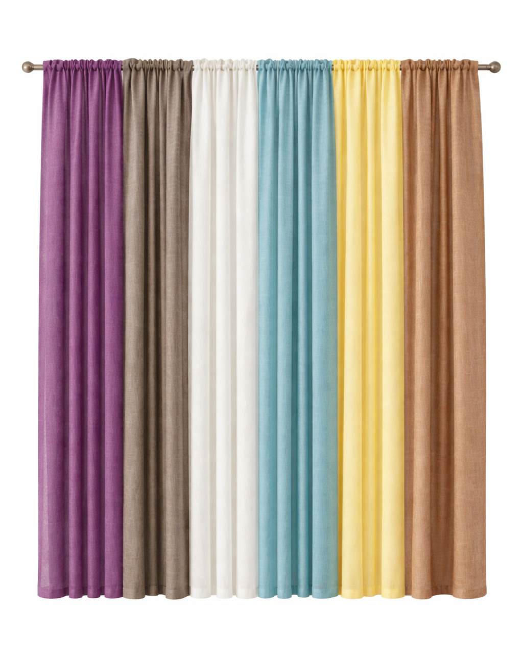 Lune Blanche Virelle Linen Sheer Curtains
