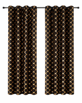 Lune Blanche Noir Royale Dim-Out Curtains