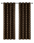 Lune Blanche Noir Royale Dim-Out Curtains