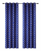 Lune Blanche Noir Royale Dim-Out Curtains